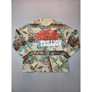 Post Malone F-1 Trillion Long Sleeve Shirt Camo Posty Co 2024 Tour Small S‎